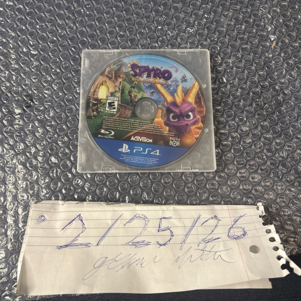 Spyro Reignited Trilogy PS4 Game Disc - Purple